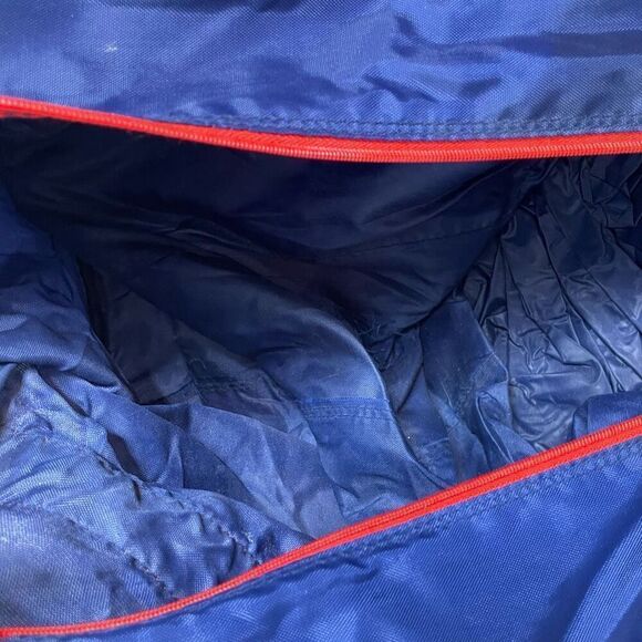 Vintage NIKE Duffle Gym Bag Taiwan Made‎ YKK Zippers RARE Travel Gym Blue Red - Picture 6 of 10